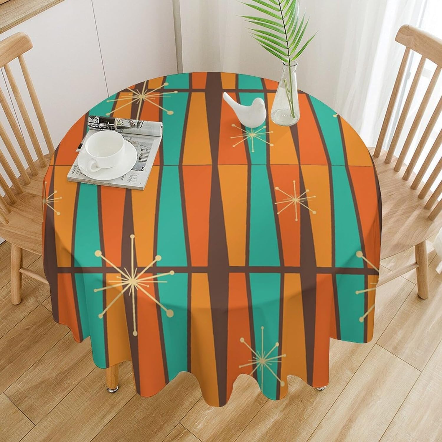 Century Textile & Sewing Supply Saskatoon Sk - Скатерть круглая в стиле Mid-Century Modern,