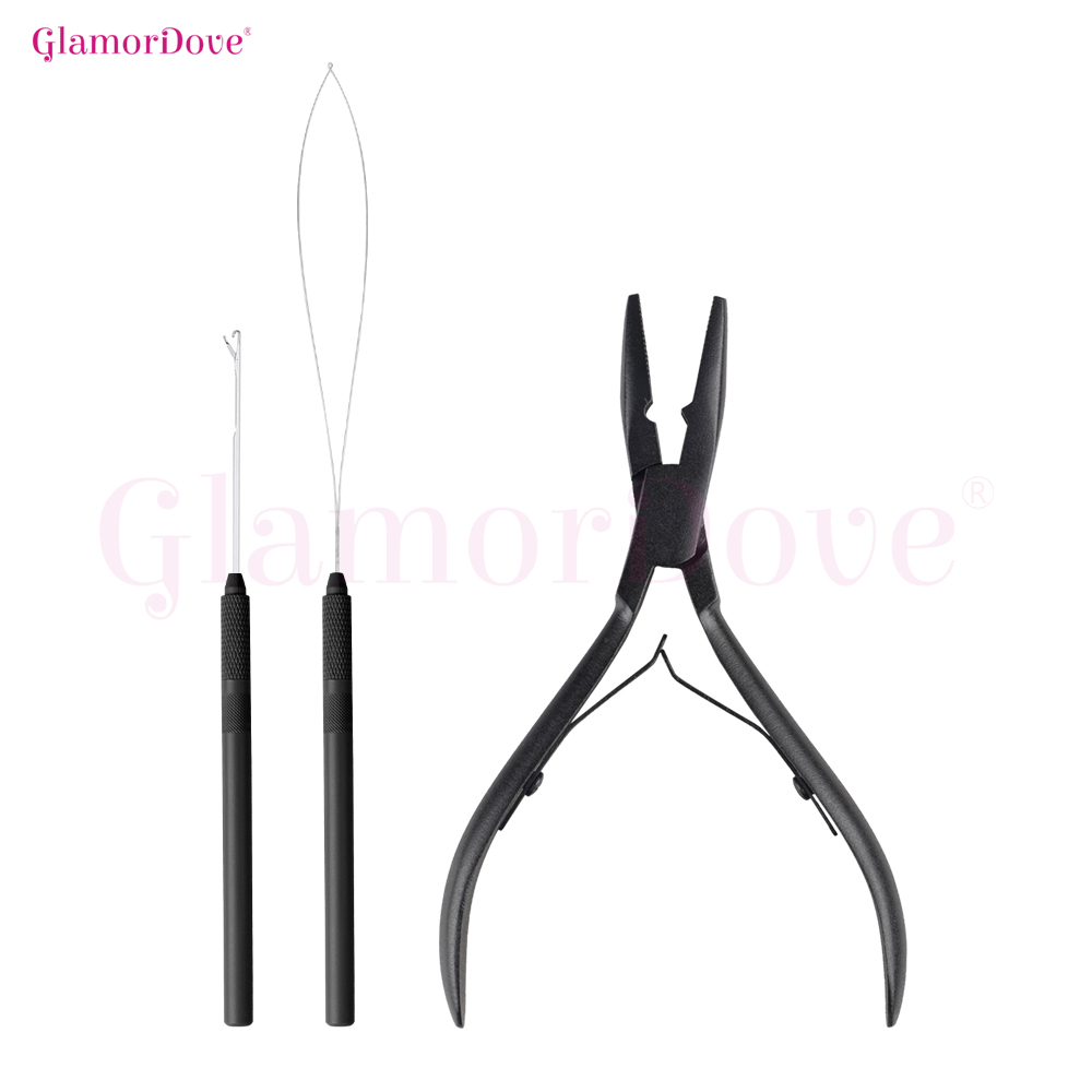 Needle Threader Tool - Набор инструментов для наращивания волос GlamorDove