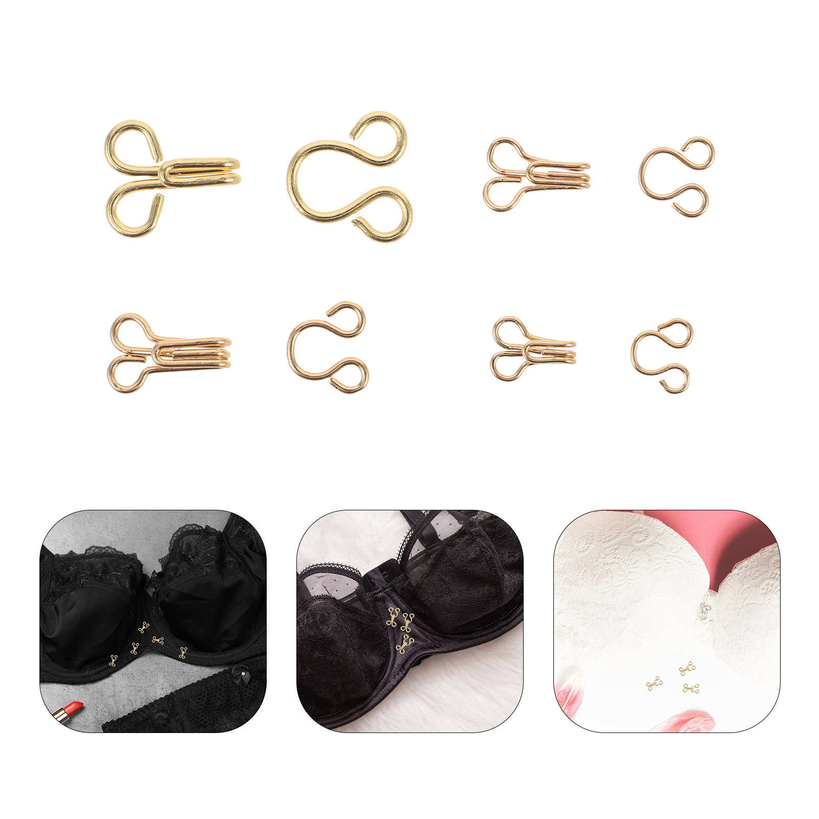 Hook Eye Fastener - 80 пар металлических крючков и петель