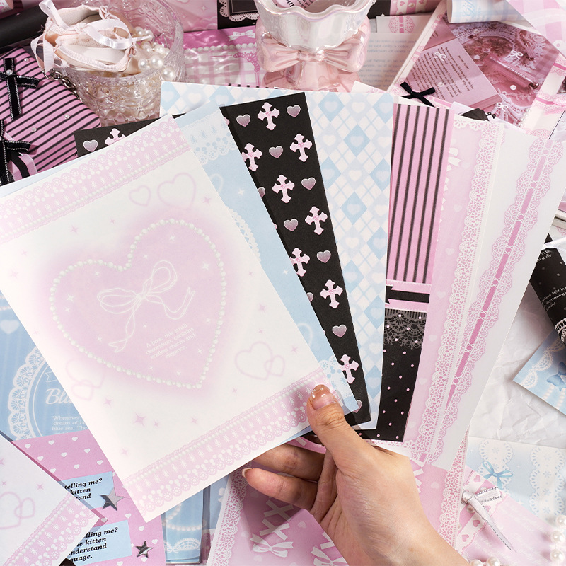 Pattern Tissue Paper - 30 шт., винтажная декоративная бумага большого