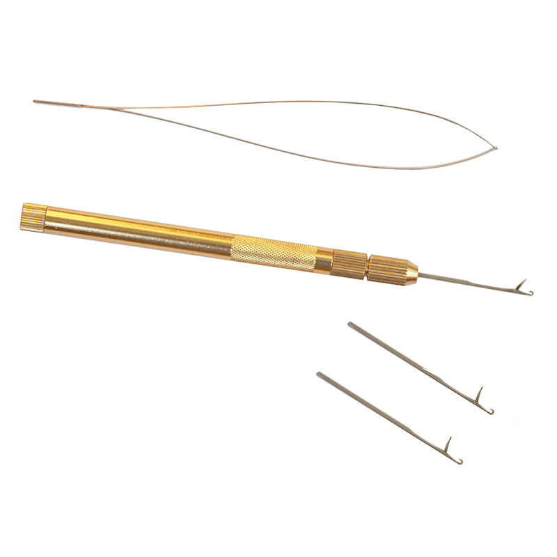 Needle Threader Tool - Набор для наращивания волос из алюминия