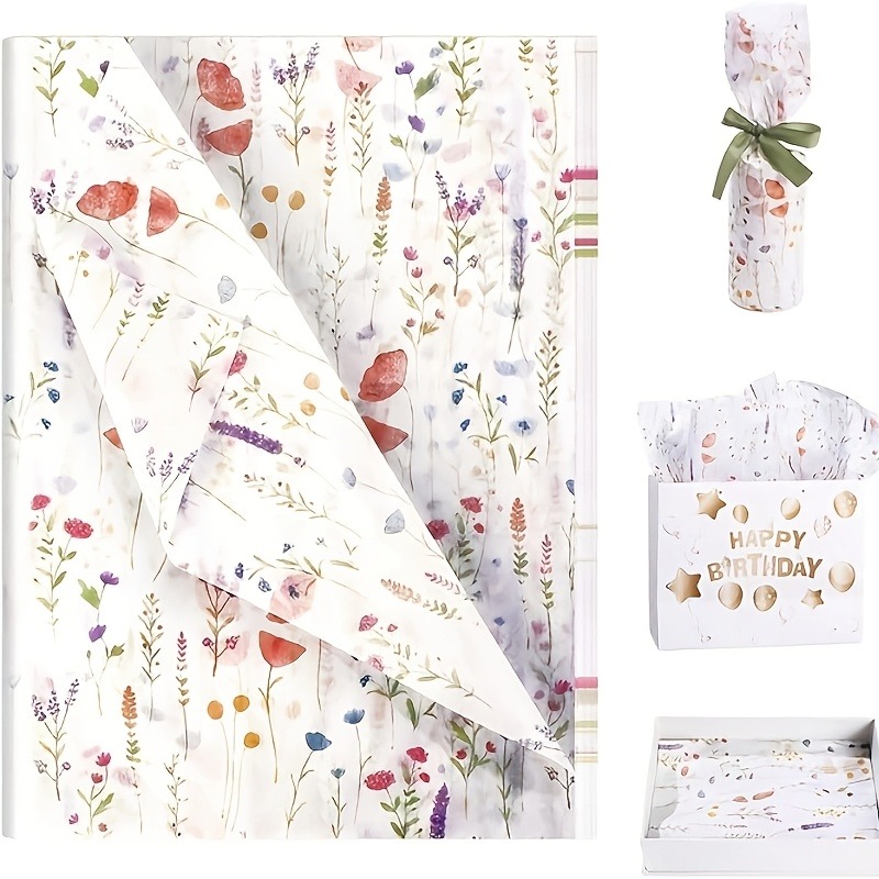Pattern Tissue Paper - 20 листов подарочной упаковочной бумаги с