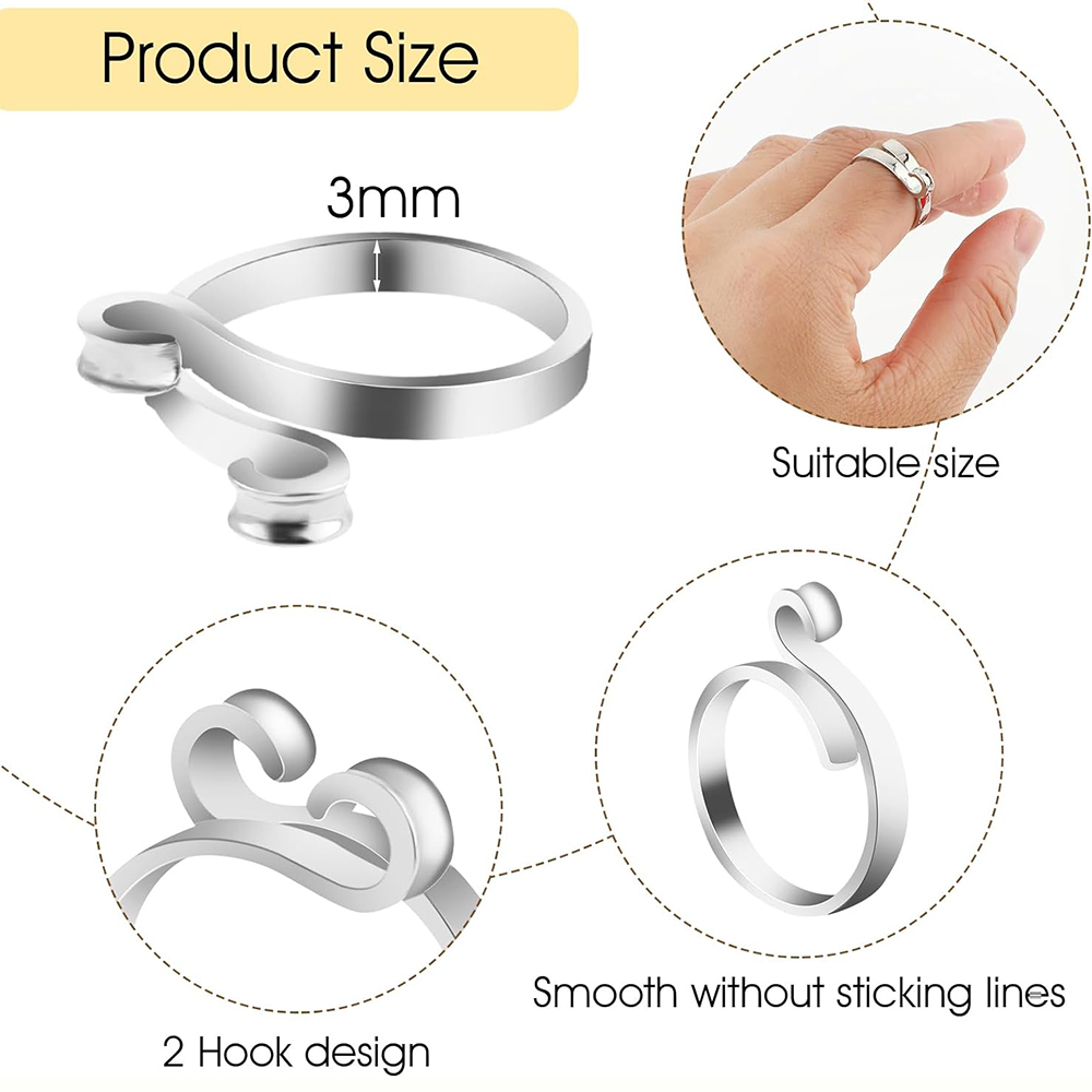 Кольца-петли для вязания крючк – обзор и цена Sewing Thimble Metal