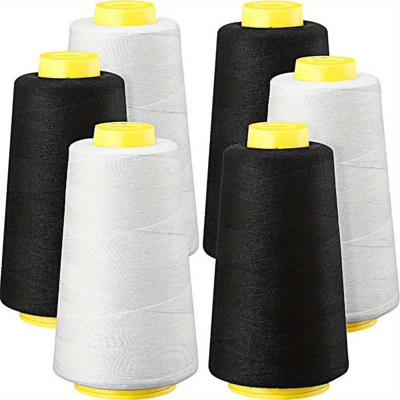 3 черных + 3 белых конуса для  – обзор и цена Serger Thread Cone