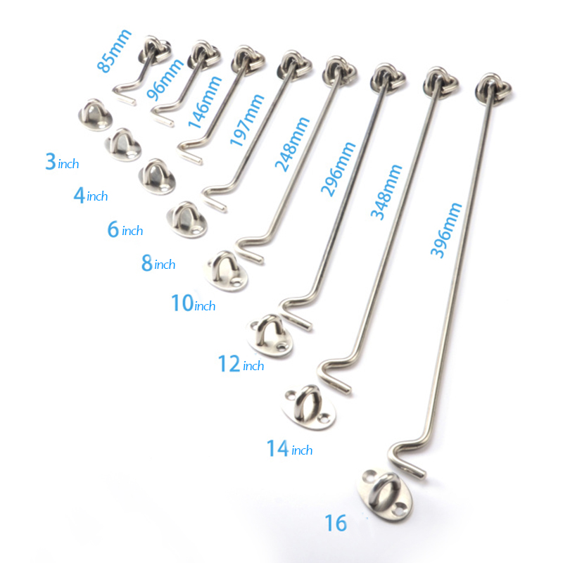 2 шт. винтажных оконных фиксат – обзор и цена Hook Eye Fastener