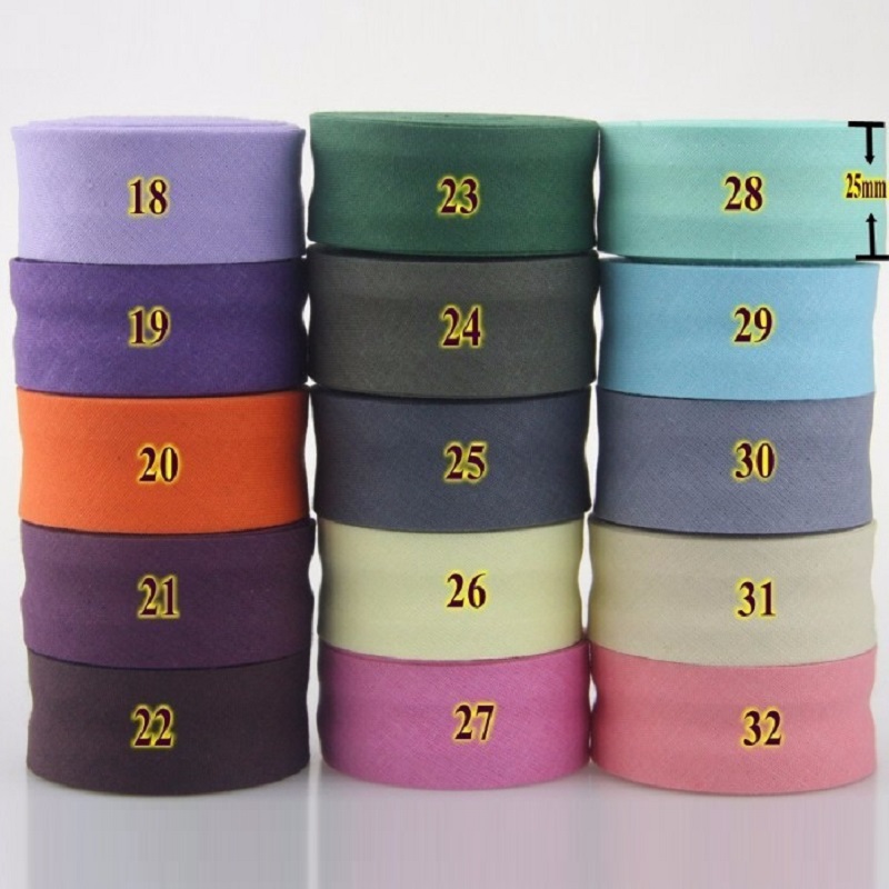 25 мм хлопковая сложенная скот – обзор и цена Binding Tape Bias