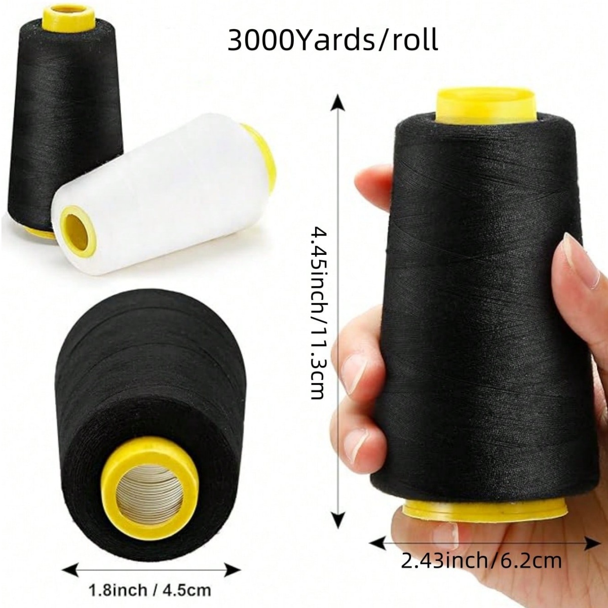 1-6 рулонов, 3000 ярдов, кажда – обзор и цена Serger Thread Cone