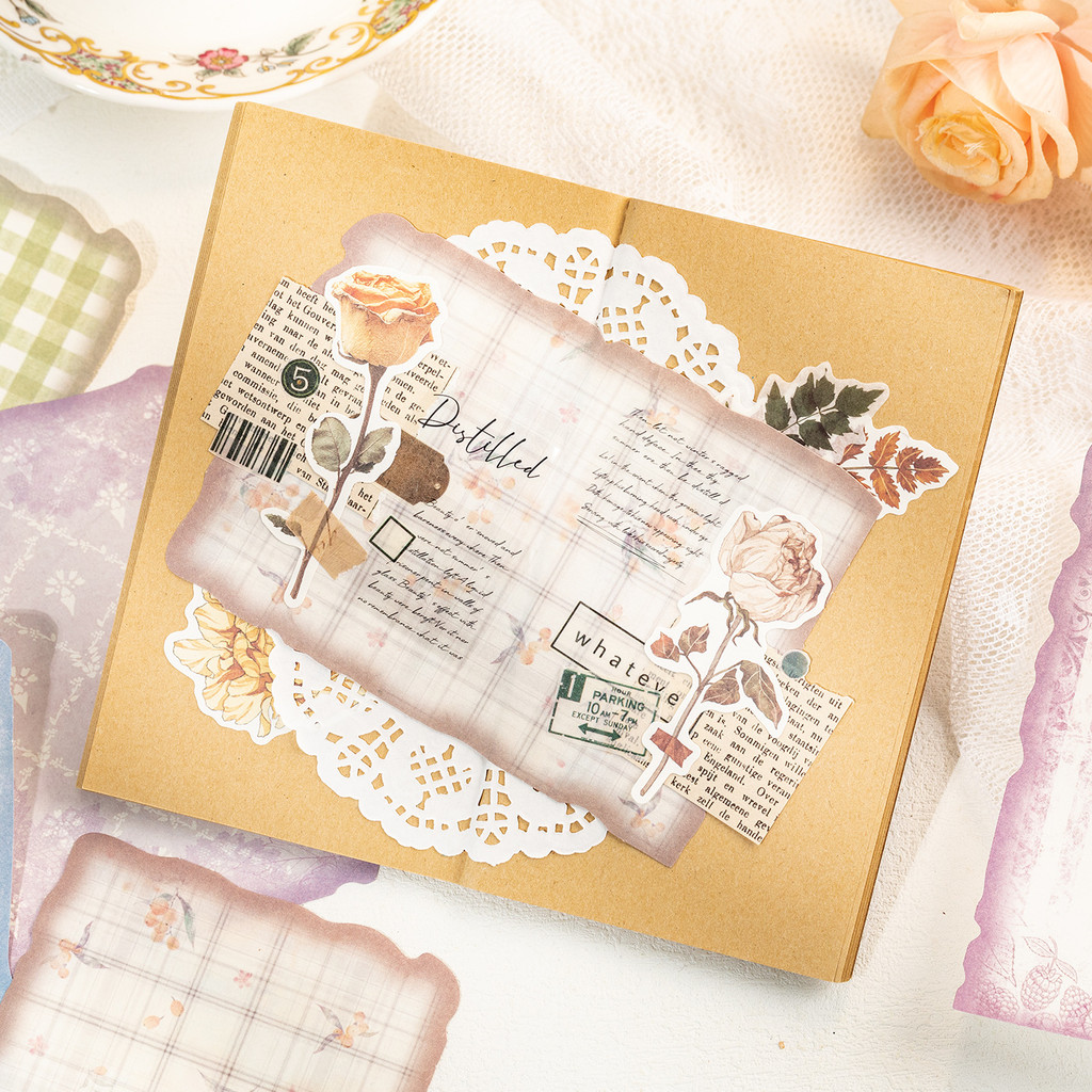 30 листов винтажной бумаги для – обзор и цена Pattern Tissue Paper