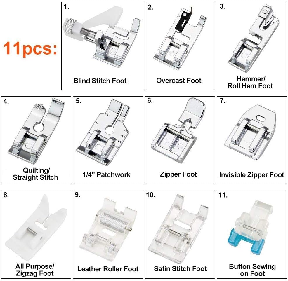 Набор из 11 прижимных лапок -  – обзор и цена Textile Sewing Machines