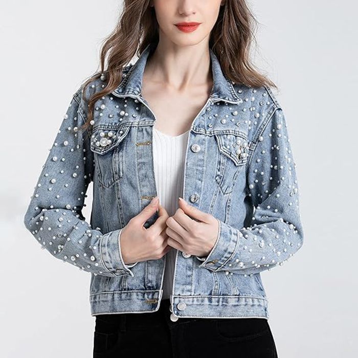 Новые джинсовые куртки с жемчу – обзор и цена Sewing Jackets