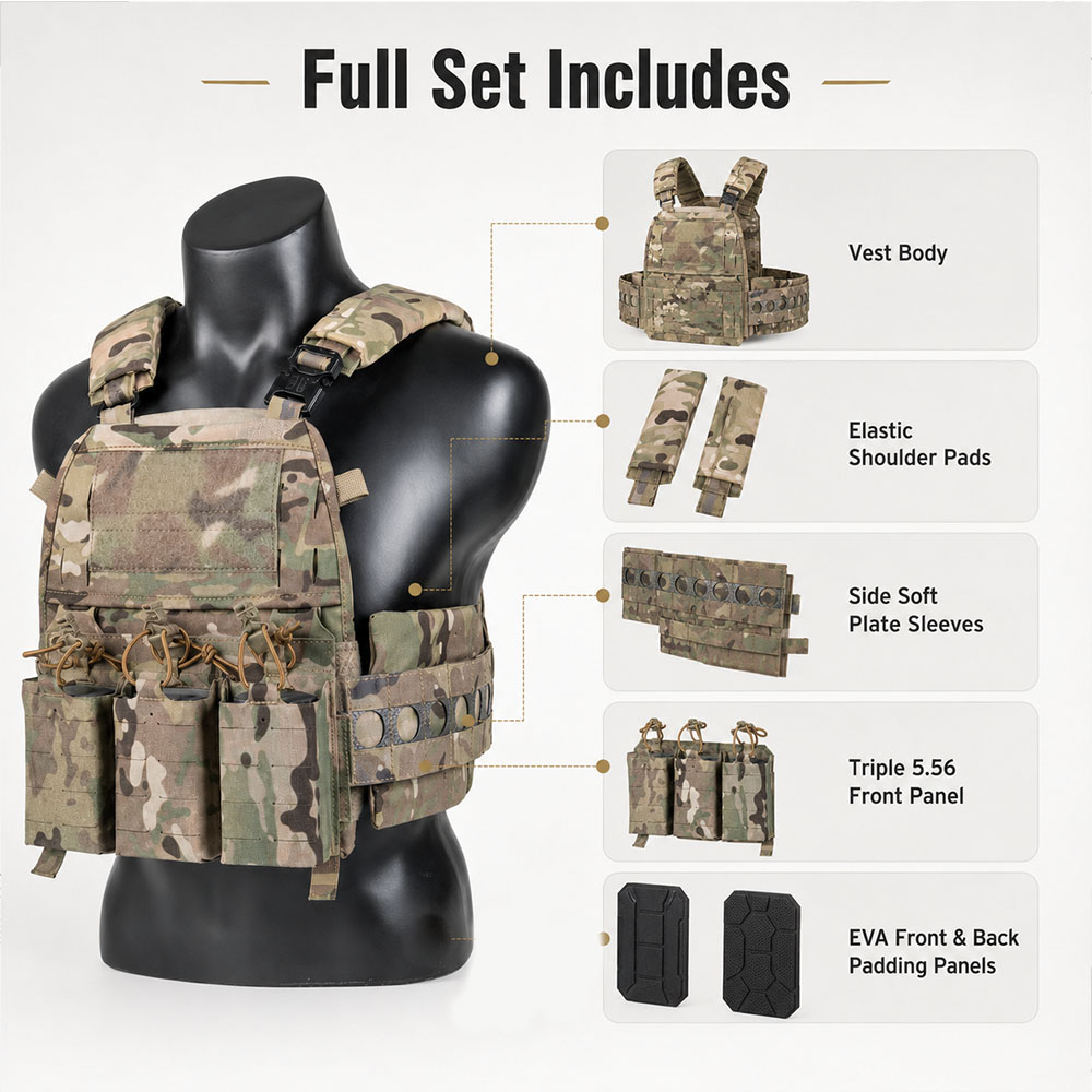 Тактический жилет-набор MOLLE  – обзор и цена Shoulder Pad Set In