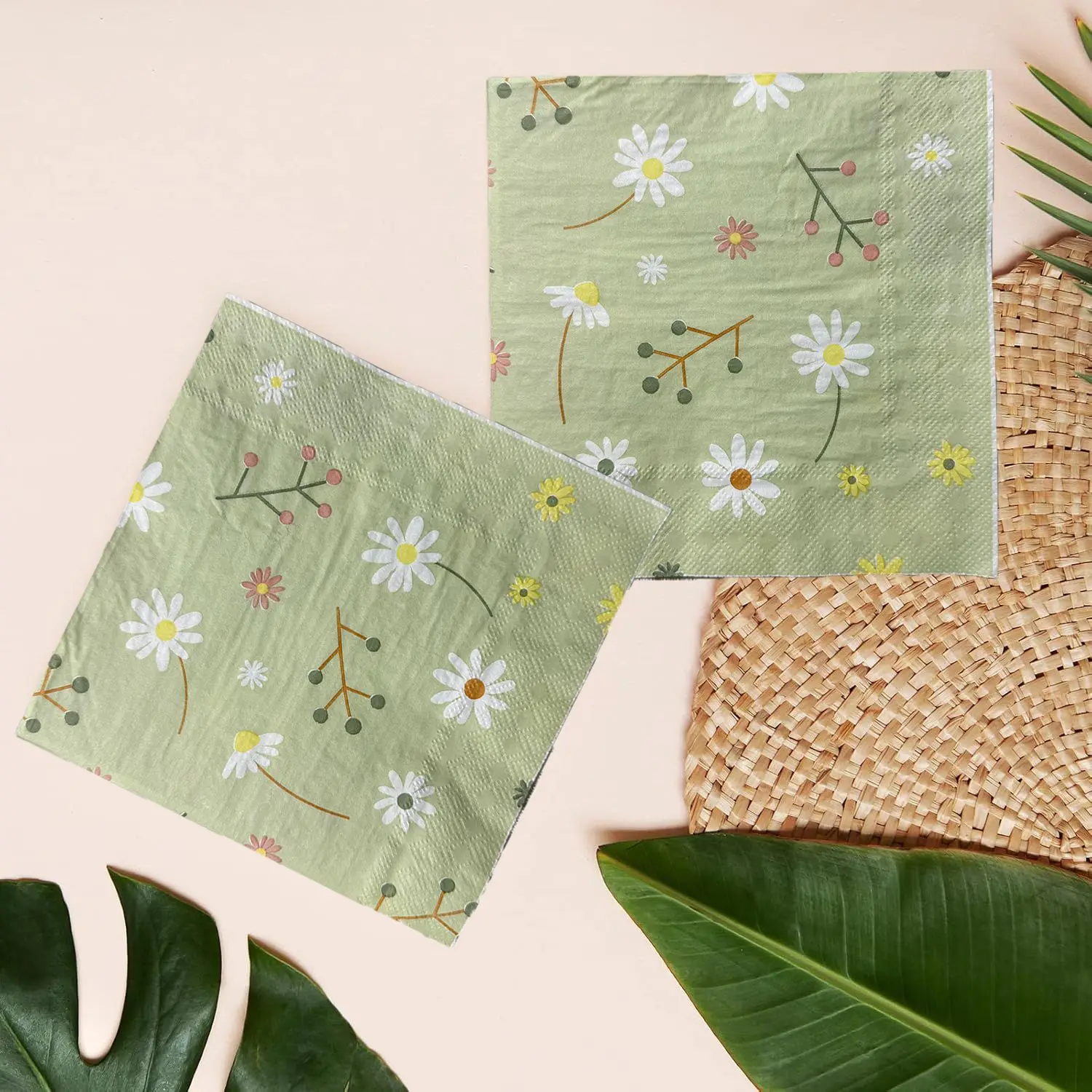 Салфетка с принтом ромашки, зе – обзор и цена Pattern Tissue Paper