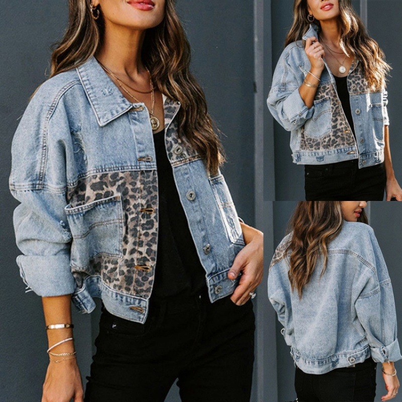 Джинсовая куртка с леопардовой – обзор и цена Sewing Jackets
