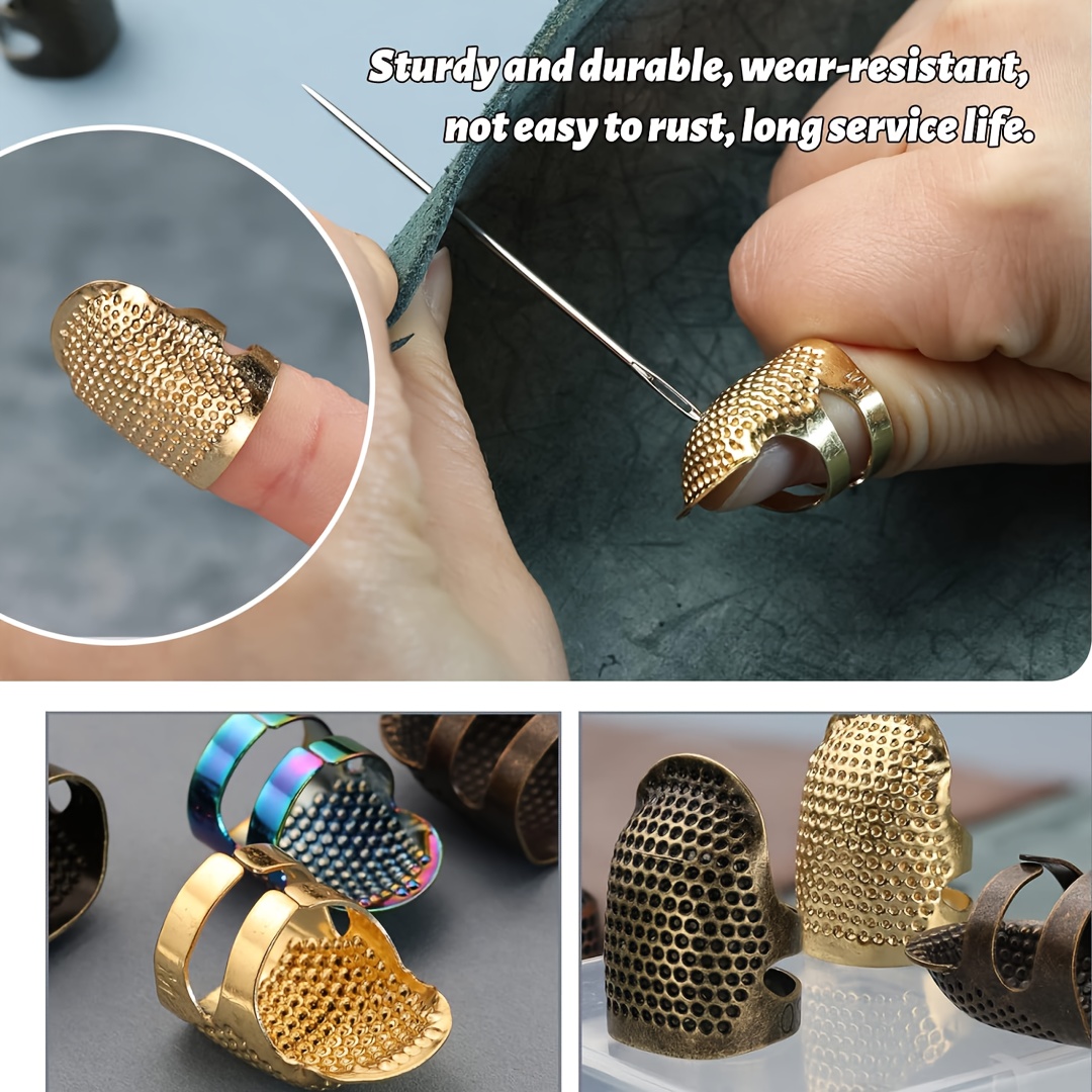 Набор из 4 штук: регулируемые  – обзор и цена Sewing Thimble Metal