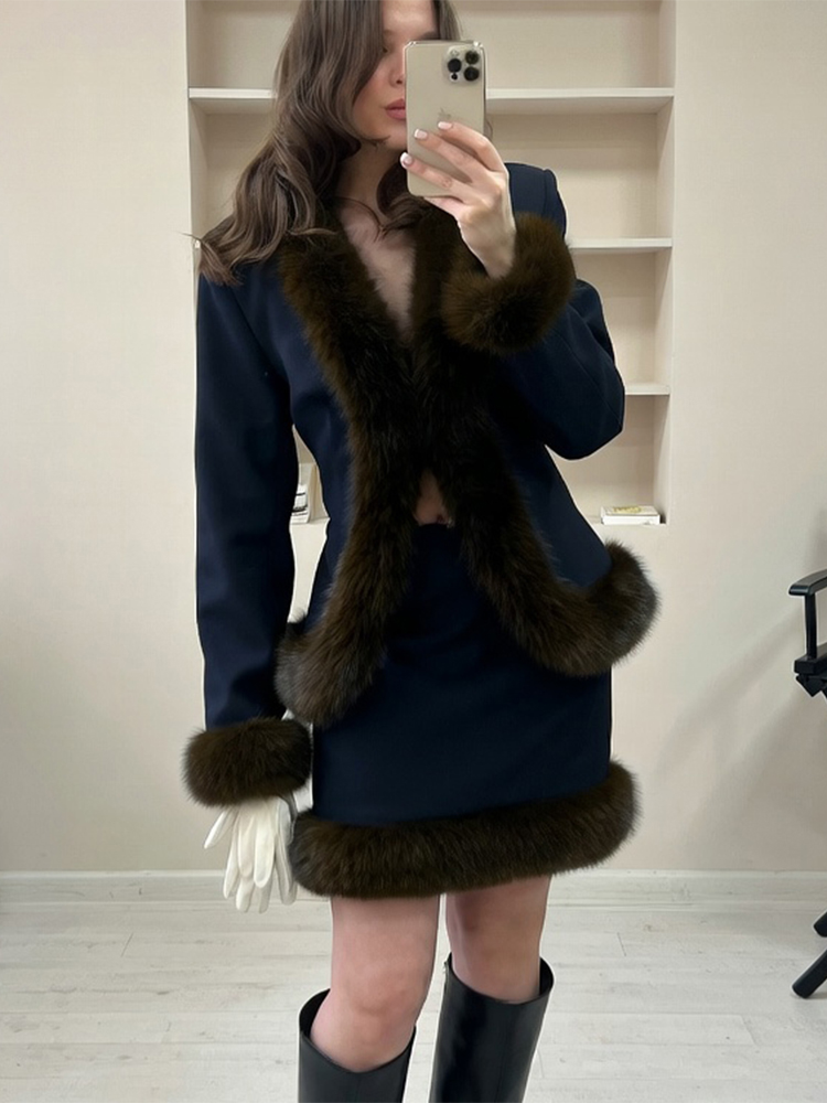 Женский костюм с меховыми вста – обзор и цена Sewing Jackets